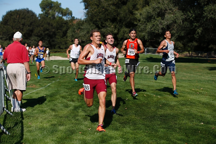 2014StanfordCollMen-220.JPG - College race at the 2014 Stanford Cross Country Invitational, September 27, Stanford Golf Course, Stanford, California.